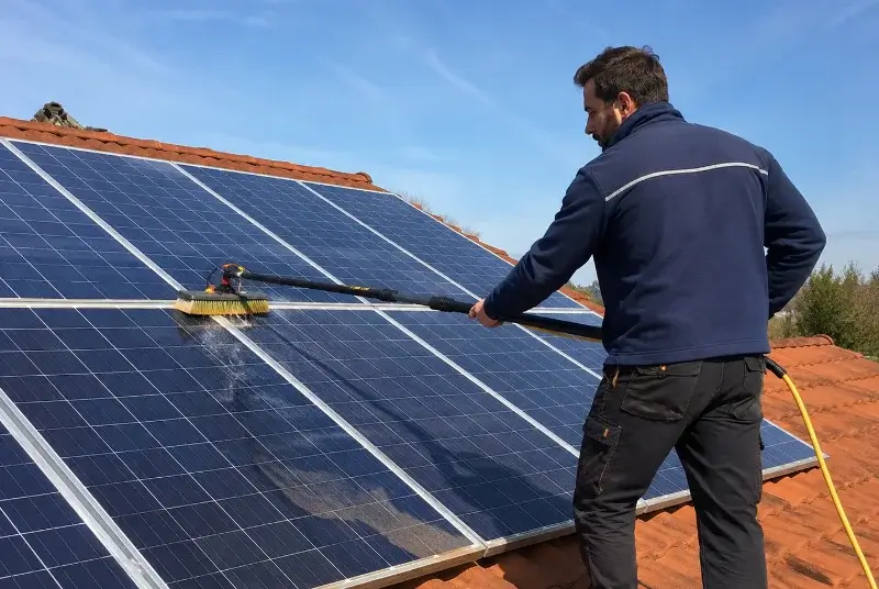 Nettoyage et entretien de panneaux solaires à Val-de-Dagne